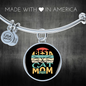 Cat Mom Ever Bracelet Stainless Steel or 18k Gold Circle Bangle-Express Your Love Gifts