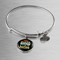 Cat Mom Ever Bracelet Stainless Steel or 18k Gold Circle Bangle-Express Your Love Gifts