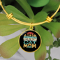 Cat Mom Ever Bracelet Stainless Steel or 18k Gold Circle Bangle-Express Your Love Gifts