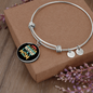 Cat Mom Ever Bracelet Stainless Steel or 18k Gold Circle Bangle-Express Your Love Gifts