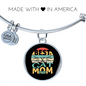 Cat Mom Ever Bracelet Stainless Steel or 18k Gold Circle Bangle-Express Your Love Gifts