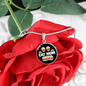 Cat Mom Feet Circle Necklace Stainless Steel or 18k Gold 18-22-Express Your Love Gifts