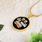 Cat Mom Feet Circle Necklace Stainless Steel or 18k Gold 18-22-Express Your Love Gifts