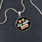 Cat Mom Feet Circle Necklace Stainless Steel or 18k Gold 18-22-Express Your Love Gifts