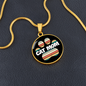 Cat Mom Feet Circle Necklace Stainless Steel or 18k Gold 18-22-Express Your Love Gifts