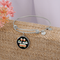 Cat Mom Paw Bracelet Stainless Steel or 18k Gold Circle Bangle-Express Your Love Gifts