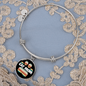 Cat Mom Paw Bracelet Stainless Steel or 18k Gold Circle Bangle-Express Your Love Gifts
