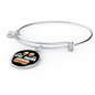 Cat Mom Paw Bracelet Stainless Steel or 18k Gold Circle Bangle-Express Your Love Gifts