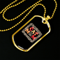 Cat Mom Paw Design Necklace Stainless Steel or 18k Gold Dog Tag 24" Chain-Express Your Love Gifts