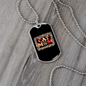 Cat Mom Paw Design Necklace Stainless Steel or 18k Gold Dog Tag 24" Chain-Express Your Love Gifts
