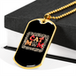 Cat Mom Paw Design Necklace Stainless Steel or 18k Gold Dog Tag 24" Chain-Express Your Love Gifts