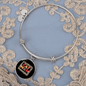 Cat Mom Paw Designs Bracelet Stainless Steel or 18k Gold Circle Bangle-Express Your Love Gifts
