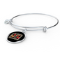 Cat Mom Paw Designs Bracelet Stainless Steel or 18k Gold Circle Bangle-Express Your Love Gifts