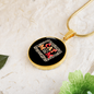 Cat Mom Paw Designs Circle Necklace Stainless Steel or 18k Gold 18-22"-Express Your Love Gifts