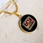 Cat Mom Paw Designs Circle Necklace Stainless Steel or 18k Gold 18-22"-Express Your Love Gifts