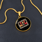 Cat Mom Paw Designs Circle Necklace Stainless Steel or 18k Gold 18-22"-Express Your Love Gifts