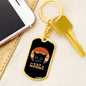 Cat Mommy Keychain Stainless Steel or 18k Gold Dog Tag Keyring-Express Your Love Gifts