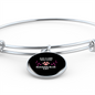 Cat Russian Blue Bracelet Stainless Steel or 18k Gold Circle Bangle-Express Your Love Gifts