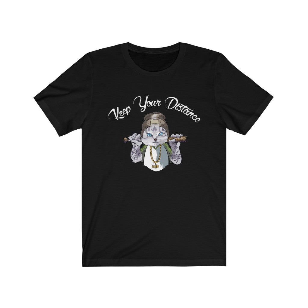 Cat Shirt Cat Keep Your Distance Thug Life Kitty Gangsta-Express Your Love Gifts