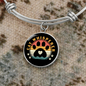 Cat Whisper Paw Bracelet Stainless Steel or 18k Gold Circle Bangle-Express Your Love Gifts