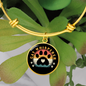 Cat Whisper Paw Bracelet Stainless Steel or 18k Gold Circle Bangle-Express Your Love Gifts