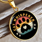 Cat Whisper Paw Circle Necklace Stainless Steel or 18k Gold 18-22"-Express Your Love Gifts