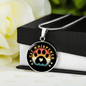 Cat Whisper Paw Circle Necklace Stainless Steel or 18k Gold 18-22"-Express Your Love Gifts