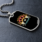 Cat Whisper Paw Necklace Stainless Steel or 18k Gold Dog Tag 24" Chain-Express Your Love Gifts