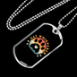 Cat Whisper Paw Necklace Stainless Steel or 18k Gold Dog Tag 24" Chain-Express Your Love Gifts