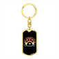 Cat Whisperer Paw Keychain Stainless Steel or 18k Gold Dog Tag Keyring-Express Your Love Gifts
