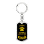 Catahoula Leopard Dog Keychain Stainless Steel or 18k Gold-Express Your Love Gifts