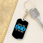 Catch This Dad Fishing Keychain Stainless Steel or 18k Gold Dog Tag Keyring-Express Your Love Gifts