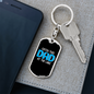 Catch This Dad Fishing Keychain Stainless Steel or 18k Gold Dog Tag Keyring-Express Your Love Gifts