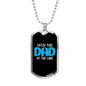 Catch This Dad Fishing Necklace Stainless Steel or 18k Gold Dog Tag 24" Chain-Express Your Love Gifts