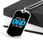 Catch This Dad Fishing Necklace Stainless Steel or 18k Gold Dog Tag 24" Chain-Express Your Love Gifts