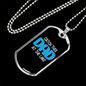 Catch This Dad Fishing Necklace Stainless Steel or 18k Gold Dog Tag 24" Chain-Express Your Love Gifts
