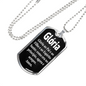 Catholic Glória Portuguese Dog Tag Stainless Steel or 18k Gold W 24"-Express Your Love Gifts