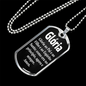 Catholic Glória Portuguese Dog Tag Stainless Steel or 18k Gold W 24"-Express Your Love Gifts