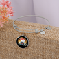Cats And Vinyl Bracelet Stainless Steel or 18k Gold Circle Bangle-Express Your Love Gifts