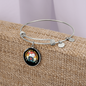 Cats And Vinyl Bracelet Stainless Steel or 18k Gold Circle Bangle-Express Your Love Gifts