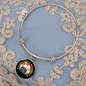 Cats And Vinyl Bracelet Stainless Steel or 18k Gold Circle Bangle-Express Your Love Gifts