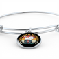Cats And Vinyl Bracelet Stainless Steel or 18k Gold Circle Bangle-Express Your Love Gifts