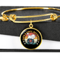 Cats And Vinyl Bracelet Stainless Steel or 18k Gold Circle Bangle-Express Your Love Gifts