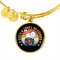 Cats And Vinyl Bracelet Stainless Steel or 18k Gold Circle Bangle-Express Your Love Gifts
