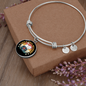 Cats And Vinyl Bracelet Stainless Steel or 18k Gold Circle Bangle-Express Your Love Gifts