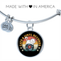 Cats And Vinyl Bracelet Stainless Steel or 18k Gold Circle Bangle-Express Your Love Gifts