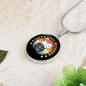 Cats And Vinyl Records Circle Necklace Stainless Steel or 18k Gold 18-22-Express Your Love Gifts