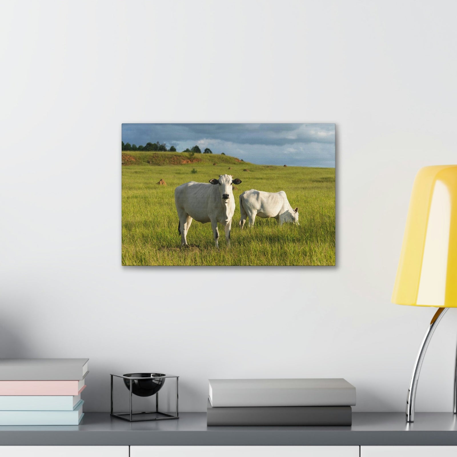 Scripture Walls Cattle Couple Cattle Troop Print Animal Wall Art Wildlife Canvas Prints Wall Art Ready to Hang Unframed-Express Your Love Gifts