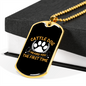 Cattle Dog Necklace Stainless Steel or 18k Gold Dog Tag 24" Chain-Express Your Love Gifts