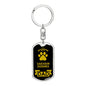 Caucasian Ovcharka Keychain Stainless Steel or 18k Gold-Express Your Love Gifts